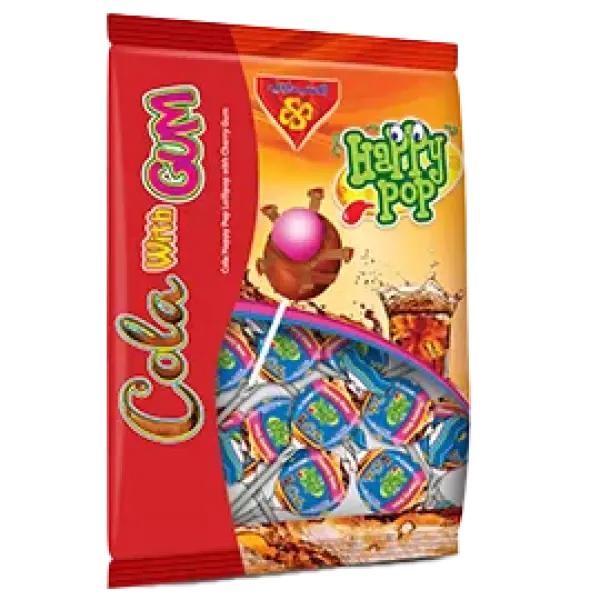 هابي بوب مصاص كولا محشو علكة كيس 10 حبات * 11 جم