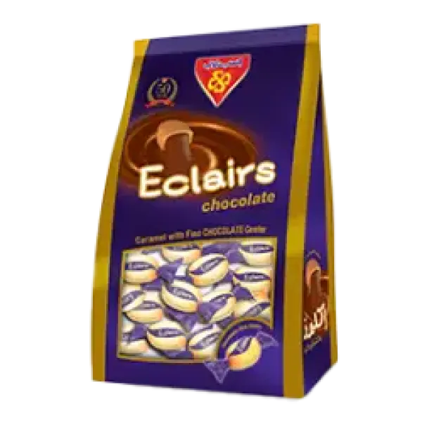 إكليرز كراميل محشو بالشوكولاتة كيس 750 جم